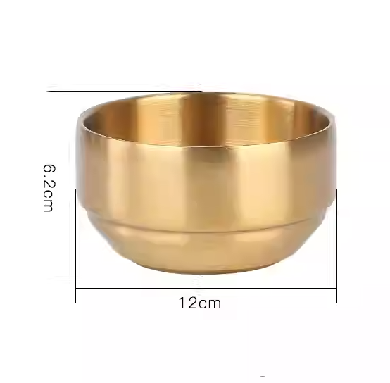 Vàng Nhám Hai Lớp / Chén 12 cm