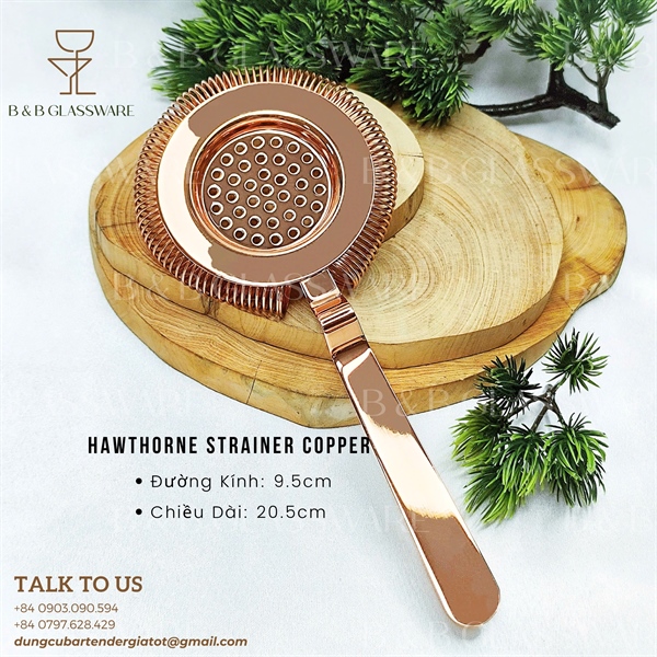 Hawthorne Strainer Copper - ảnh 2