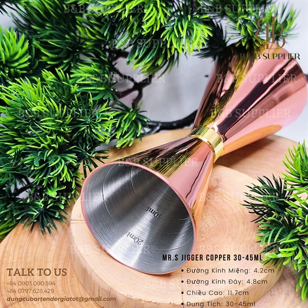 Mr.s Jigger Copper 30-45ml - ảnh 2