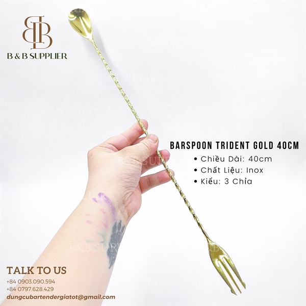 Barspoon Trident Gold 40cm 3