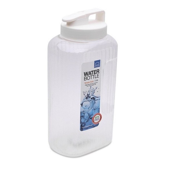 Bình Đựng Nước Aqua Lock&Lock 2.6L HAP739, Bằng Nhựa PET, Chịu Nhiệt Tốt, Hàng Chính Hãng - Nắp Trắng