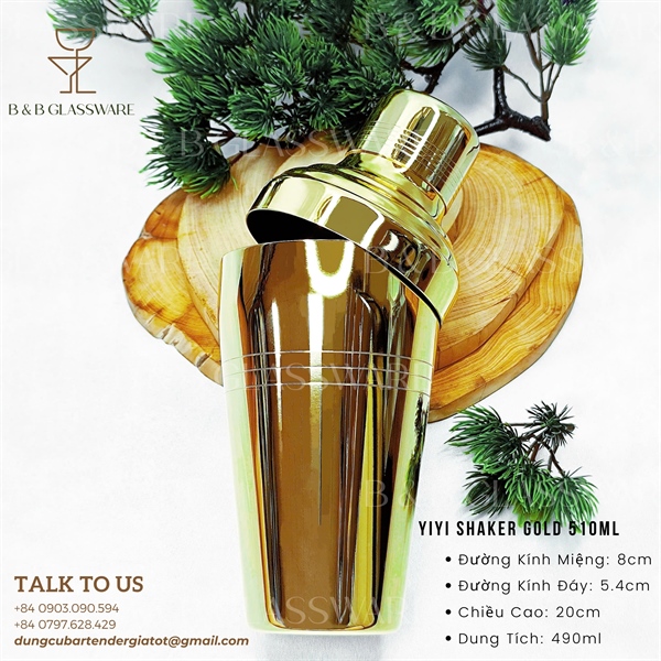 Yiyi Shaker Gold 510ml - ảnh 2