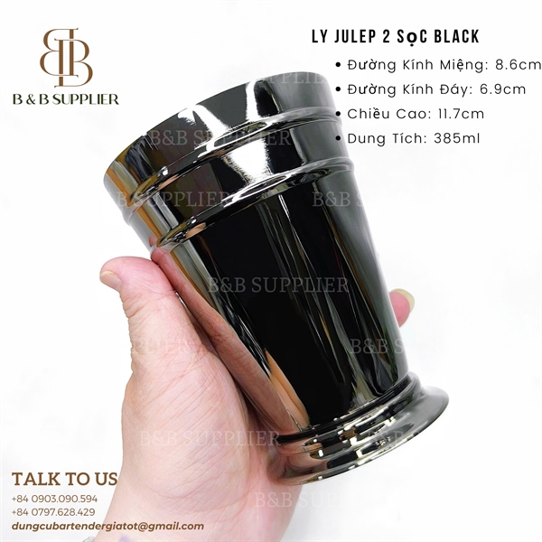 Ly Julep 2 Sọc Black / Julep Cup 2 Stripes Black 3