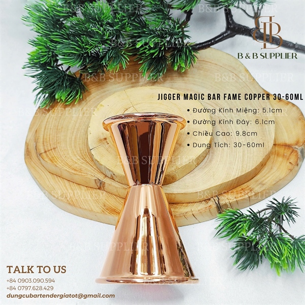 Jigger Magic Bar Fame Copper 30-60ml