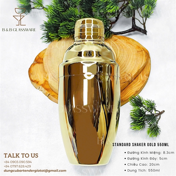 Standard Shaker Gold 550ml