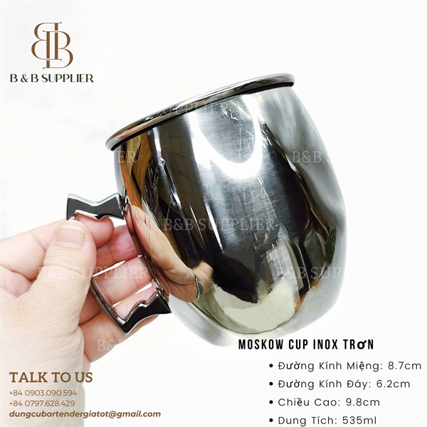 Moskow Cup Inox Trơn 3