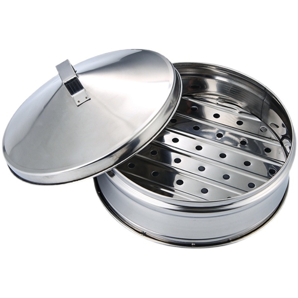 Xửng Hấp Điểm Tâm Dim Sum Inox Không Ẩm Mốc Bền Đẹp - 15.5cm / Thân