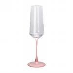 Ly Champagne Flute Chân Hồng Nhám Pink Frost EJ6323