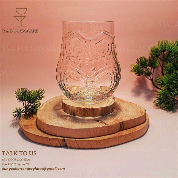 Ly Tiki Thuỷ Tinh Lùn 470ml