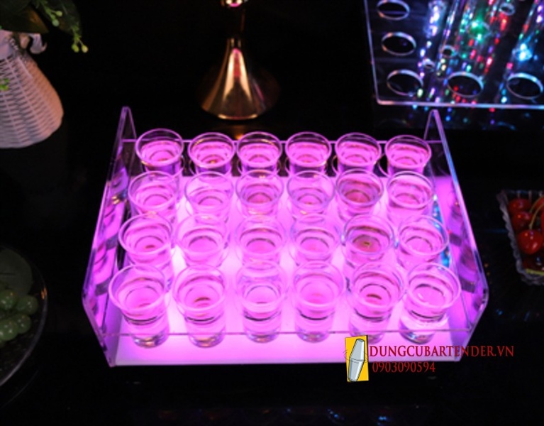 Kệ Ly Shot 24 Ô LED 7 Màu