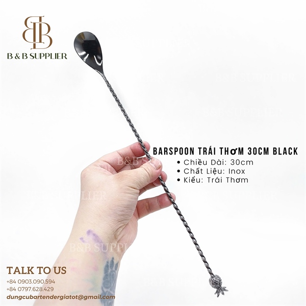Barspoon Trái Thơm 30cm Black 3