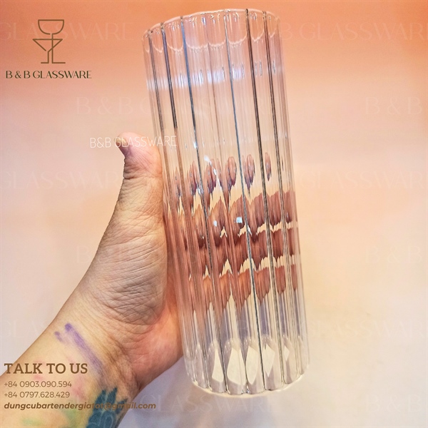 Ly Highball Sọc Leah Lớn 470ml - ảnh 2