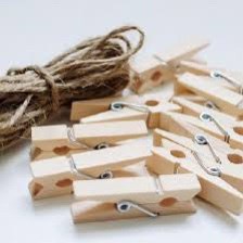 Kẹp Gỗ Trang Trí Size 2.5x 0.3 (100 Cái) Nhí