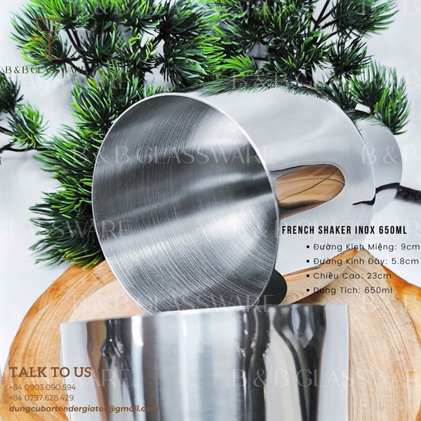 French Shaker Inox 650ml 4
