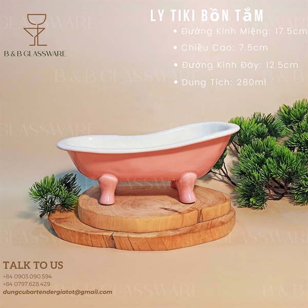Ly Sứ Tiki Bồn Tắm