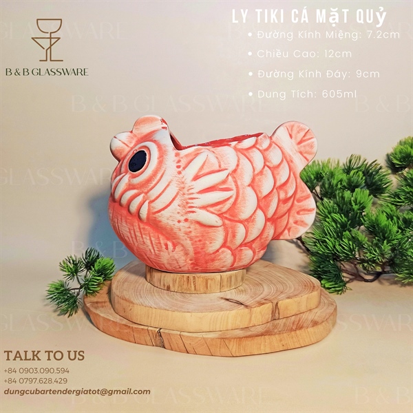 Ly Sứ Tiki Cá Mặt Quỷ