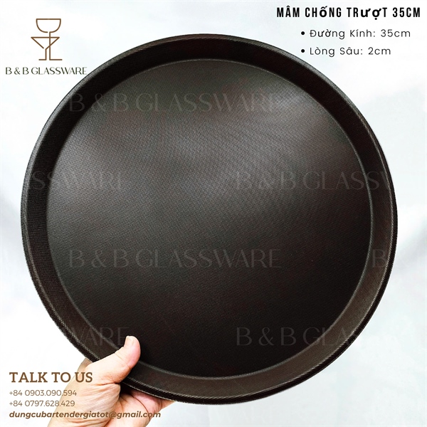 Mâm Chống Trượt 35cm - ảnh 2