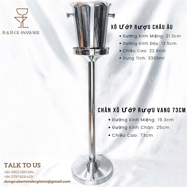 Chân Xô Ướp Rượu Vang 72,5cm / Stand For Wine Cooler - ảnh 2