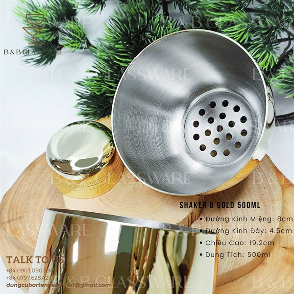 Shaker B Gold 500ml 4