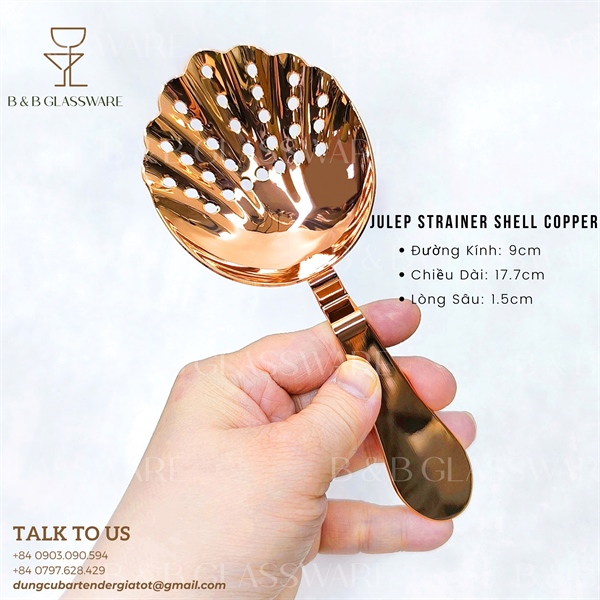 Julep Strainer Shell Copper 4