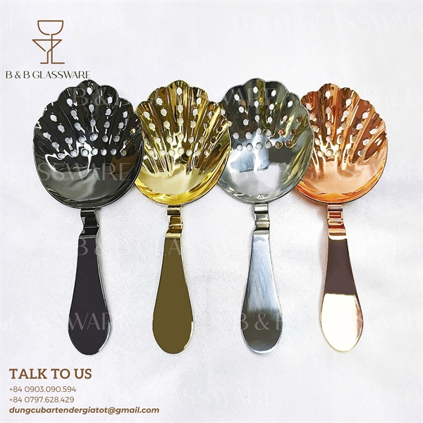 Julep Strainer Shell Gold 5