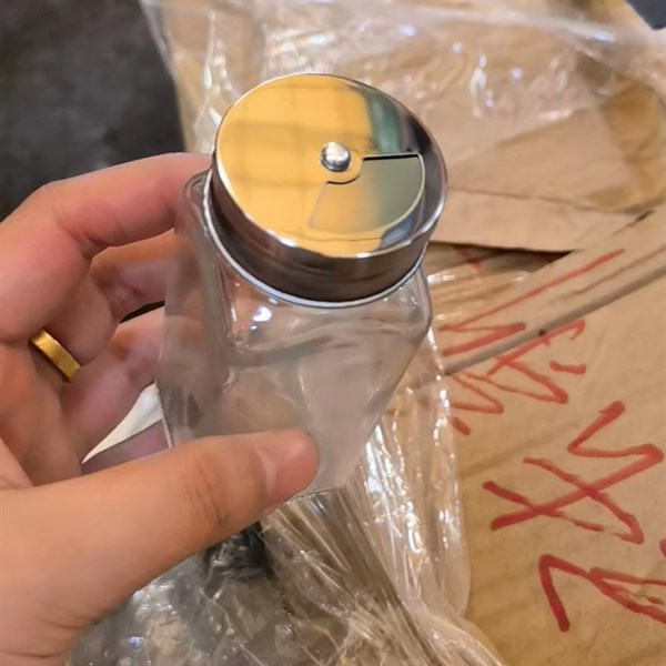 Hủ gia vị thuỷ tinh vuông