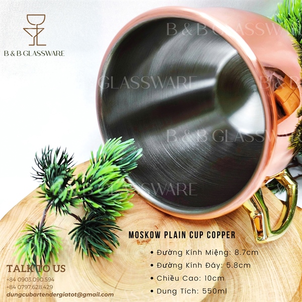 Moskow Plain Cup Copper - ảnh 2