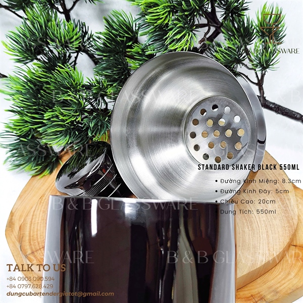 Standard Shaker Black 550ml 4