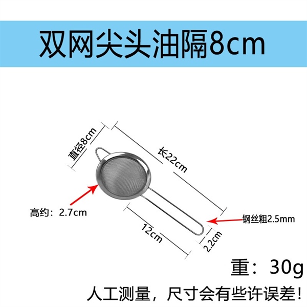 Ray Lọc Inox Đáy Tròn Tai Nhọn