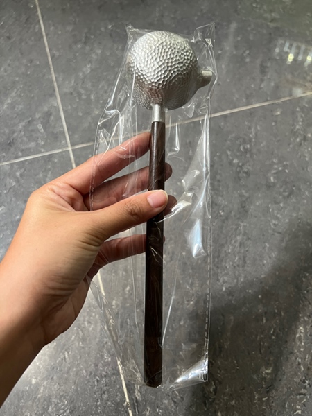 Muỗng Múc Bạc Cán Gỗ 25cm 3