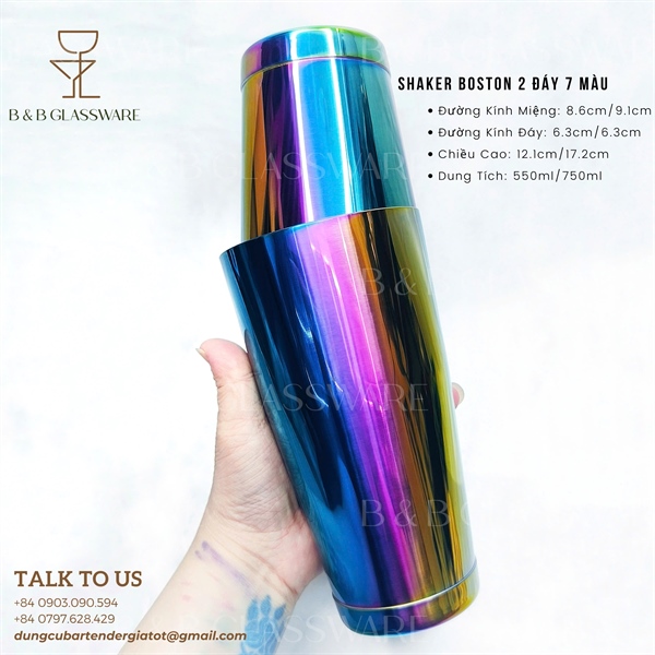 Bộ Shaker Boston 2 Đáy 7 Màu 4