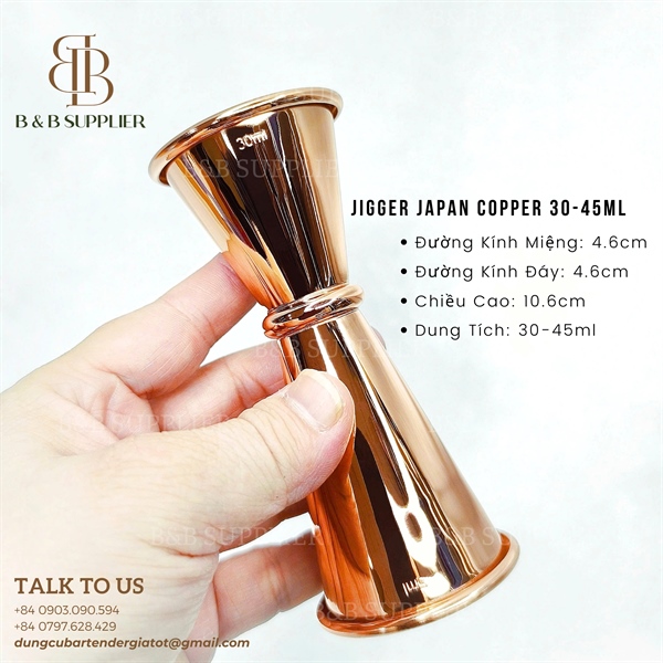 Jigger Japan Copper 30-45ml 3