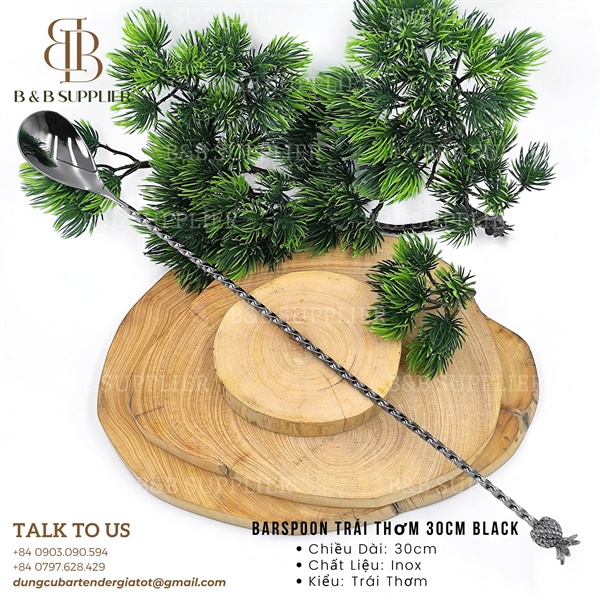 Barspoon Trái Thơm 30cm Black