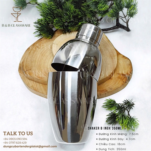 Shaker B Inox 350ml - ảnh 2