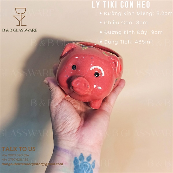 Ly Sứ Tiki Con Heo 3