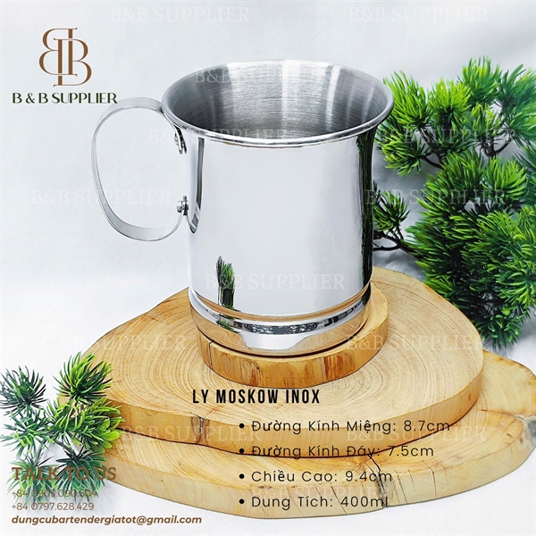 Ly Moskow Inox Nhấn Eo