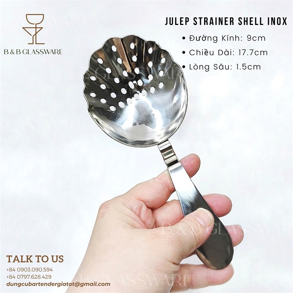 Julep Strainer Shell Inox 4