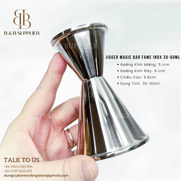 Jigger Magic Bar Fame Inox 30-60ml 3