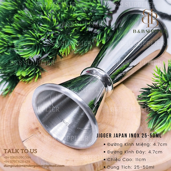 Jigger Japan Inox 25-50ml - ảnh 2