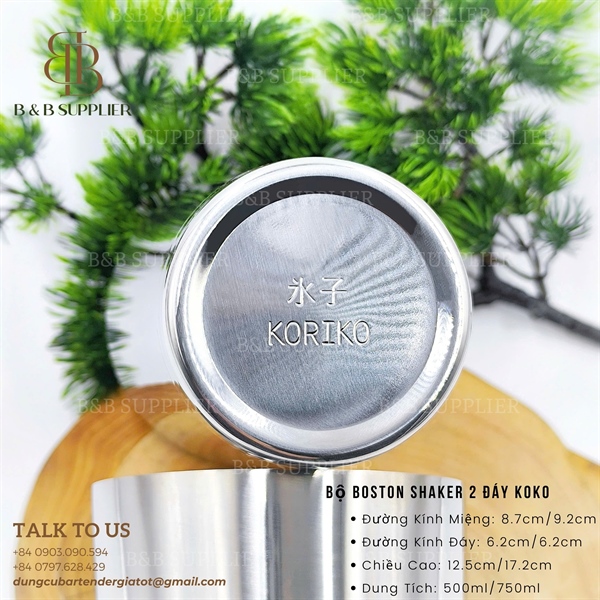 Bộ Boston Shaker 2 Đáy Koko 4