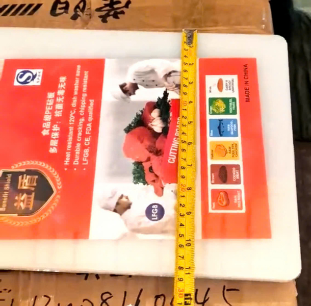 Thớt Trắng 36cm x 28cm x 1.3cm, Nặng 1.1kg - ảnh 2