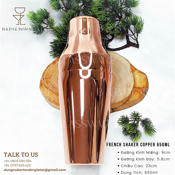 French Shaker Copper 650ml