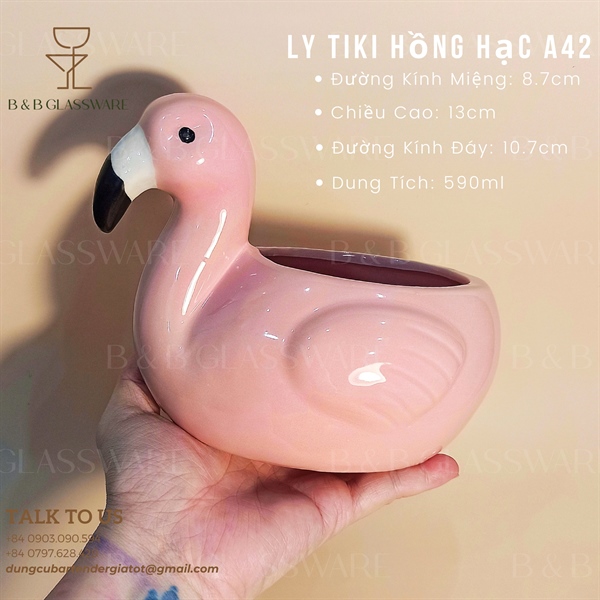 Ly Sứ Tiki Hồng Hạc - A42 - ảnh 2