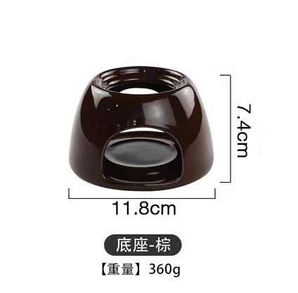 Lò Sứ. Kích Thước: 7.4x11.8cm. Dùng Đựng Nến Hâm Nóng Đồ Ăn Trong Nhà Bếp.