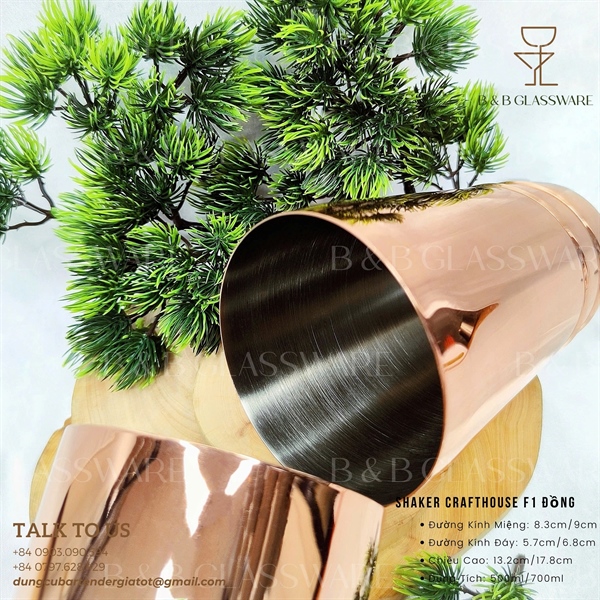 Bộ Shaker Crafthouse F1 Copper 3