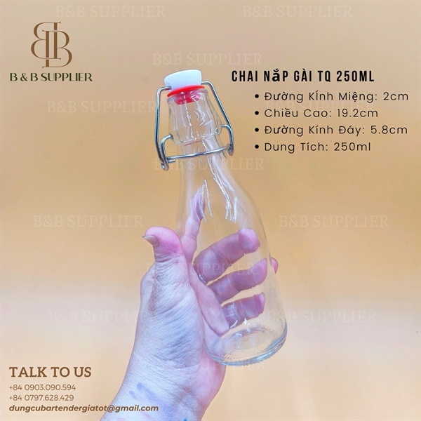 Chai Nắp Gài Thân Tròn B&B - ảnh 2