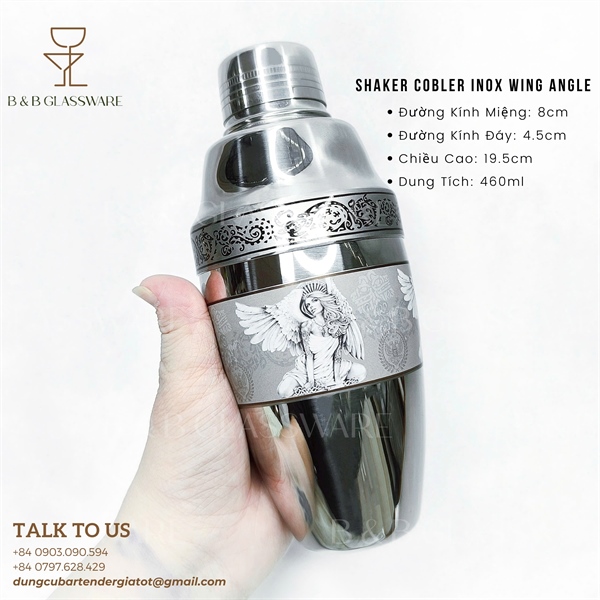Shaker Cobbler Inox Wing Angel 4