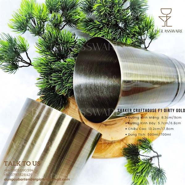 Bộ Shaker Crafthouse F1 Dirty Gold 3