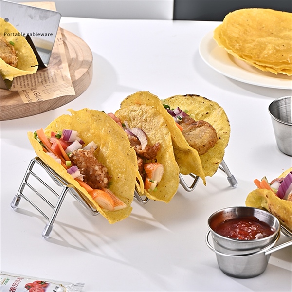 Kệ Inox Trình Bày Bánh Tacos Burrito