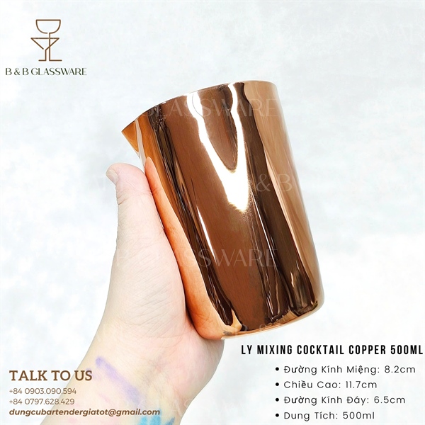 Ly MixIng Cocktail Copper 500ml 3